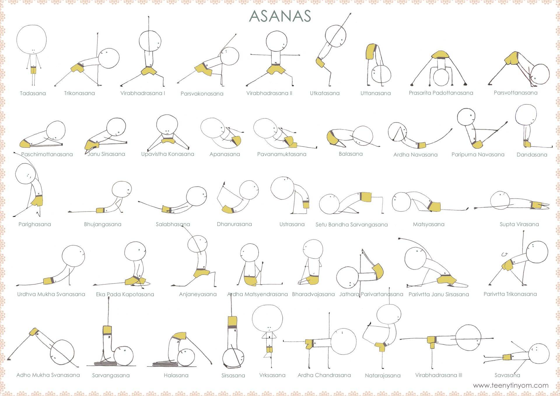 Asana trong Yoga là các tư thế