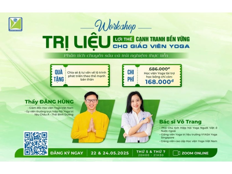 workshop yoga trị liệu 22052025