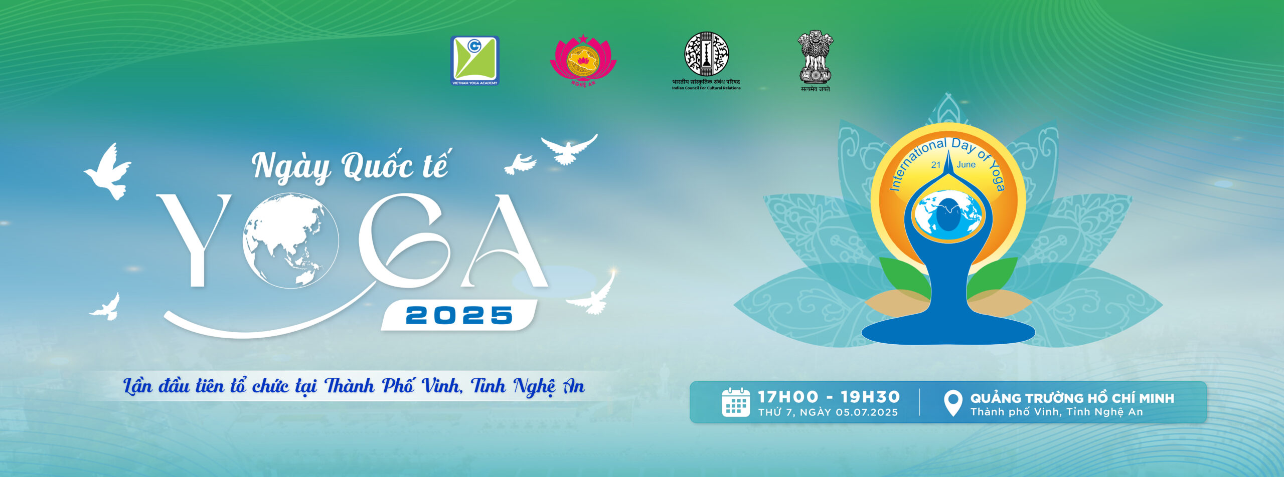 sự kiện Nghệ An ngày quốc tế Yoga 2025 học viện Yoga Việt nam