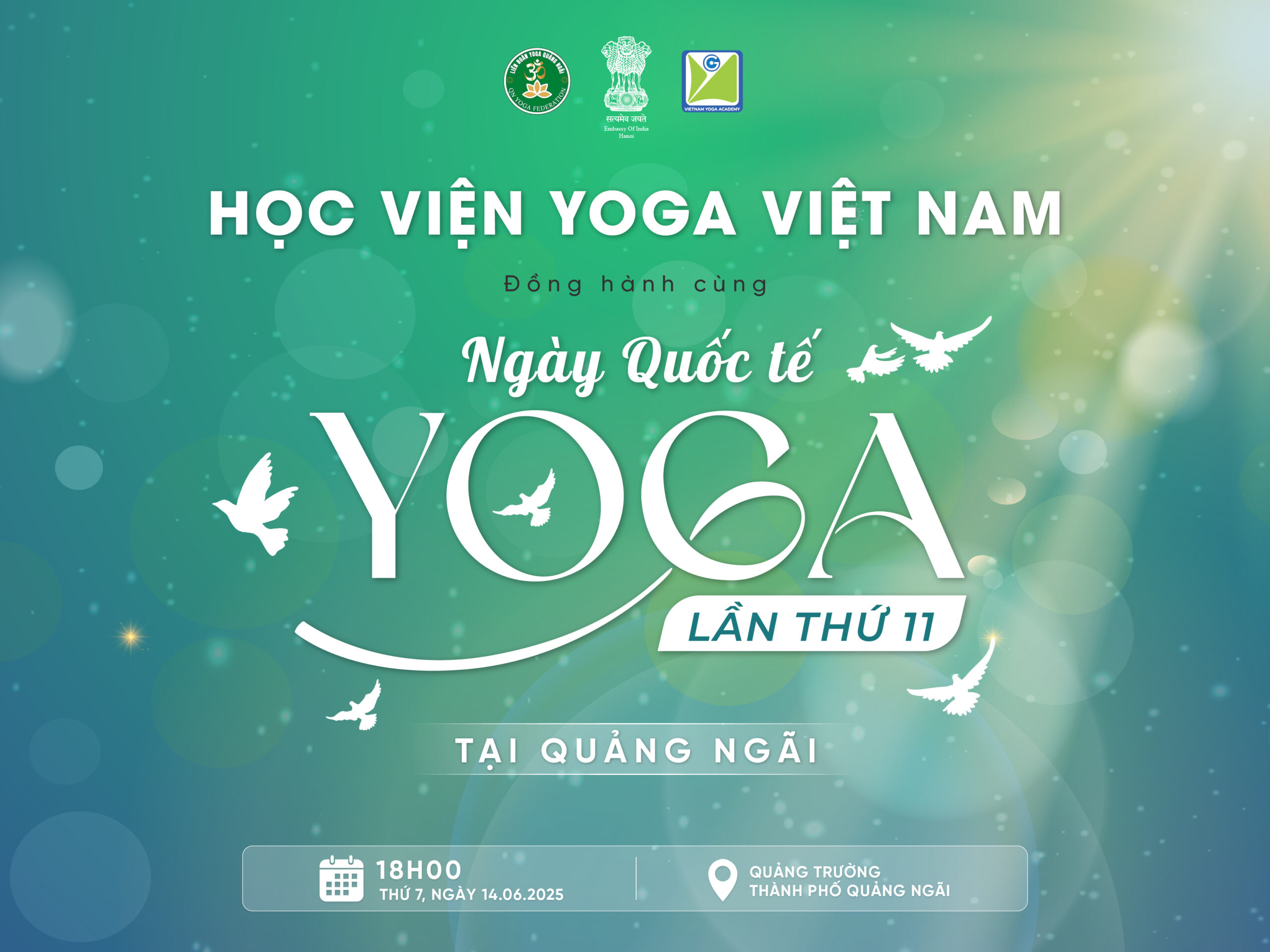 Học viện Yoga tham gia ngày quốc tế yoga 2025 tại quảng ngãi