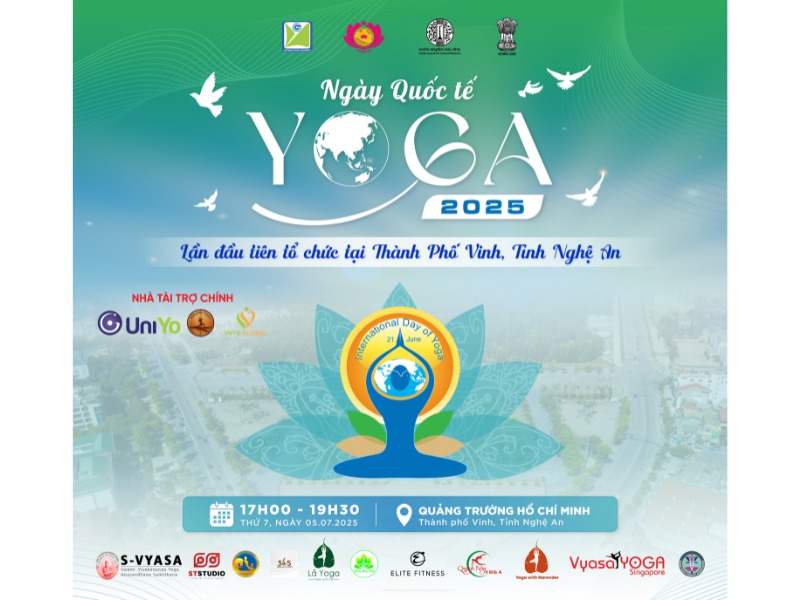 Ngày quốc tế Yoga lần đầu tiên tại Nghệ An 21/6